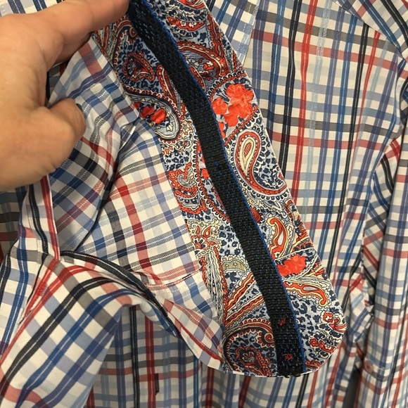 Luchiano Visconti Plaid Button Down Shirt - Picture 4 of 6